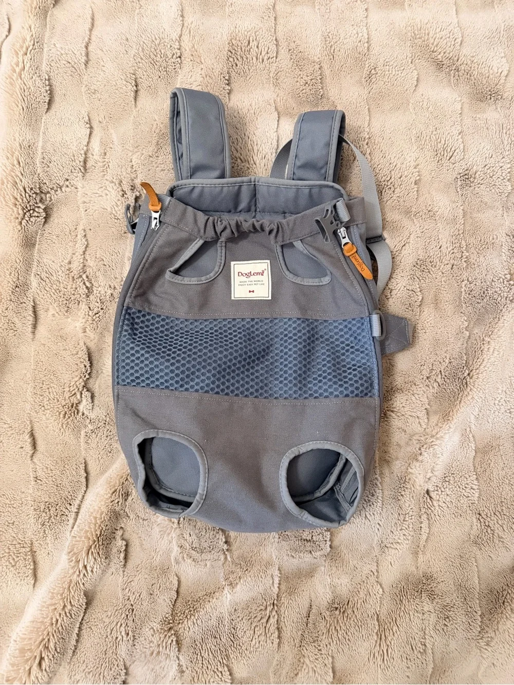DogLemi Legs-Out Hands-Free Front/Back Pet Carrier Backpack